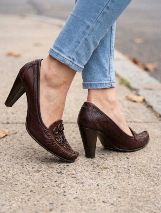 Goffredo Fantini Shoes - Vintage Y2K Materia Prima Goffredo Fantini Luxury Leather Women's Shoes / Sz 6